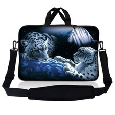 11.6 Inch Laptop Bag Sleeve Case with Shoulder Strap Chromebook Macbook Tigers picture