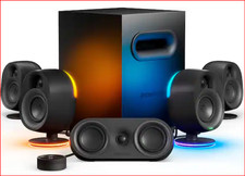 New SteelSeries Arena 9 5.1 Gaming Speakers Open but Untouched See Pics picture