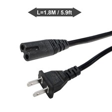 Lot 20 US 2 Prong 2Pin AC Power Cord Cable Charge Adapter PC Laptop PS2 PS3 Slim picture