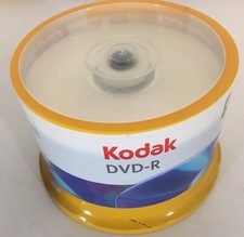 Kodak 16x 4.7GB 120-Minute DVD-R Media 50-Piece Pack - Spindle/Cake Box NEW picture