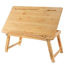 Drawing Table Nnewvante Laptop Desk Adjustable Drafting Desk Foldable Bamboo Bed picture
