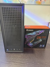 HYTE Revolt 3 ITX Case Black w/corsair SF850 PSU + z890I Aorus Ultra motherboard picture