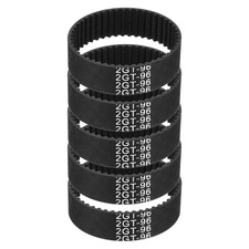 96mm GT-2 Timing Belt, 5pcs 9mm Width 2mm Pitch 3D Printing Closed Loop, Black picture