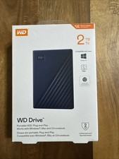 WD 2TB My Passport Portable External Hard Drive (Black) - WDBYVG0020BBK-WESN NEW picture
