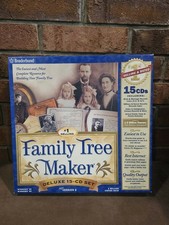Family Tree Maker Deluxe 15 CD Set Version 6 ~ Broderbund 1992 For Win 95/98 picture