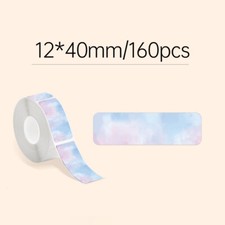 1 Roll Colored Self-Adhesive Thermal Label 12x40mm Printer Paper  for D30 P11 Q1 picture