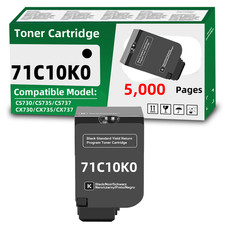 71C10K0 Black  Toner Cartridge Compatible for Lexmark CS730 CS735 CS737 CX737 picture