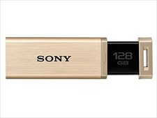 SONY USB3.0 corresponding USB Memory 128GB Gold cap Les USM128GQX N Japan NEW picture