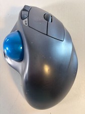 Logitech Logi M570 Wireless Trackball Mouse & Paired Receiver Blue Ball picture