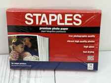 Staples® Premium Glossy Photo Paper, 4