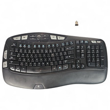 Logitech K350 Wireless Keyboard Ergonomic Comfort Wave  w / Unifying USB Y-R0053 picture