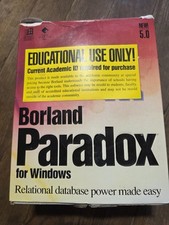 BORLAND PARADOX Version 5.0 Open Box  Manuals And 3.5” Disks picture