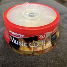 30 Pack Memorex Music CD-R 700MB 80min 40x Multi Speed Blank Recordable CDs NEW picture