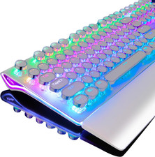 Teclado gamer mecanico exclusivamente para juegos teclados multi color LED NUEVO picture