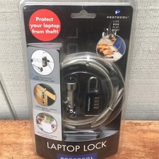 Protocol Laptop Security Lock Anti-Theft Combination Lock NIB 3979-7 Ashley Co. picture