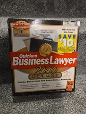 Quicken business lawyer 2000 Deluxe New Big Box Old Stock picture