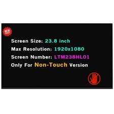 FHD LTM238HL06 LCD Replacement for HP Eliteone 800 G5 Display Panel Screen 23.8