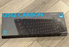 Logitech G512 CARBON RGB Mechanical Gaming Keyboard GX Blue Clicky #920-008936 picture