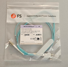 QTY 5 of FS.com OM3 50/125 Multimode Fiber Patch Cable - 2M Length picture