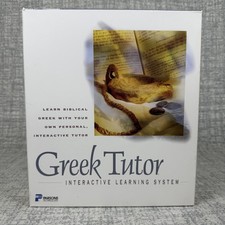 Greek Tutor Learn Biblical Greek Parsons Technology PC CD-ROM Vintage New Sealed picture