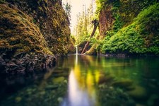 Landscape waterfall river Custom Gaming Mat Desk picture
