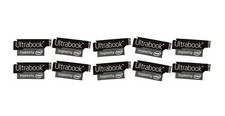 10 PCS Sticker for Ultrabook Inspired By - Black Edition 13mm x 30mm Logo Decal picture
