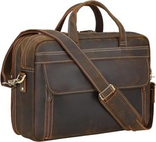 Masa Kawa Leather Briefcase for Men 17