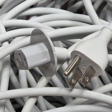 NICE LOT OF 10 - Genuine Apple 125V 6FT Power Cord Cable for iMac 622-0390 White picture
