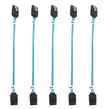 5Pack SATA III Cable8 inch Short-SATA Cable Thin 0.2M, Straight Flexible 6Gb ... picture