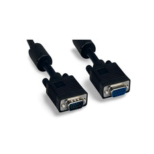 25ft SVGA Cable Monitor UL2919 HD15 Extension Male to Female - Black picture