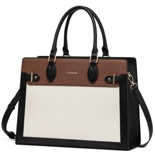 Laptop Bag for Women 15.6 Inch Work Tote, Business Computer Briefcase, Waterp... picture