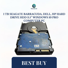 1 TB Seagate Barracuda, Dell, HP Hard Drive HDD 3.5” Windows 10 PRO Computer PC picture