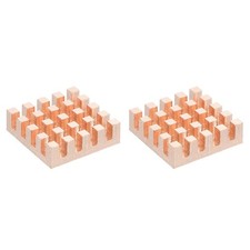 2 Pcs Copper Heatsink 20x20x6mm, Heat Sink Cooler Radiator for Raspberry Pi picture