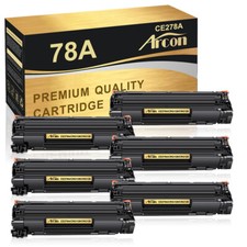 6 Pack CE278A Toner Compatible With HP LaserJet Pro M1536DNF P1606DN P1600 P1566 picture