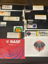12 used floppy disks Apple II IIe Commodore 64 Atari 800 TRS-80 vintage computer picture