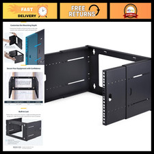 6U 2-Post Wall-Mount Rack, Adjustable Depth, Holds 88lbs, Space-Saving Design picture