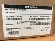 IBM exp 73gb 10k hot swap sas ibm pn: 40k1097 picture