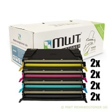 8x Eco Toner replaces Lexmark C736H1CG C736H1MG C736H1YG C736H2KG C736H1 picture