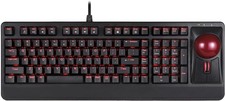 Perixx Periboard-322 Wired Mechanical Trackball Keyboard English 2 Usb Hubs  BK picture