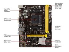 Biostar A320MH AM4 AMD A320 DDR4 SATA 6Gb/s USB 3.0 MicroATX Motherboard Tested picture