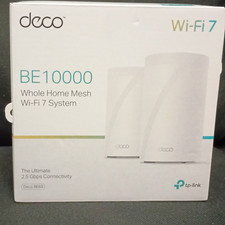 TP-LINK Deco BE63 Wi‑Fi 7 BE10000 Tri-Band Mesh Router 2-Pack White picture