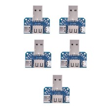 5 Pcs USB Adapter Plate Male USB To Female TypeC 4P 2.54mm Transfer Board ONS picture