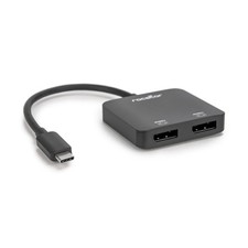 ROCSTOR Y10A201-B1 Usb-C To Dual Displayport Adapter 4K @ 60Hz Resolutions Up picture