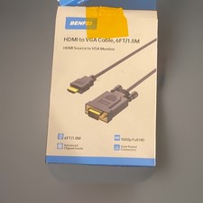 BENFEI HDMI to VGA Cable 6FT 1.8M Male to Male 1080P Monitor Adapter picture