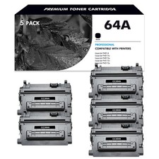 5PK CC364A for HP 64A BLACK Laser Toner Cartridge LaserJet P4014dn P4515xm P4015 picture