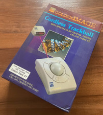 Golden Image GI-8000RP Atari Computer Cordless Trackball COMPLETE w/Paint ST picture