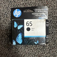 Genuine HP 65 Black Ink Cartridge N9K02AN Original Exp - 07/27 picture