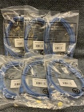 Monoprice 350 MHz Category 5E Patch Cord 5 feet Blue (lot of 6) NEW picture