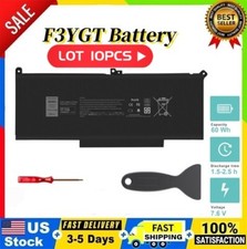 ✅Lot 10 F3YGT Battery For Dell Latitude 12 13 14 E7280 E7480 7480 7490 7380 7390 picture