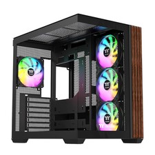 Thermaltake View 380 WS ARGB CA-1Z2-00M1WN-WS Mid Tower Case 4x120mm Fans Black picture